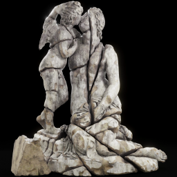Venus Kissing Cupid damaged