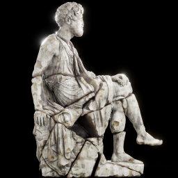 Seated Jew damaged