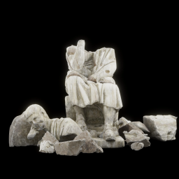 seated philosopher broken