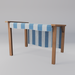 Market Stall Blue