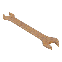 Used Old Rusty Wrench