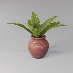 Vase and Plant 03