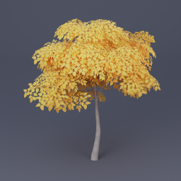 Birch Tree 04 - Yellow