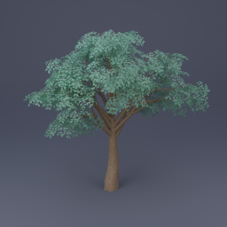 Oak Tree 01 - Dark Green
