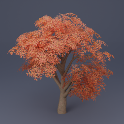 Oak Tree 03 - Orange