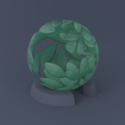 Leaf Style 02 - Blue Green