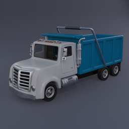 Dump Truck - Blue and White
