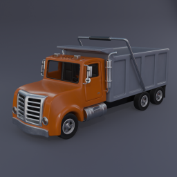 Dump Truck - Orange and Grey