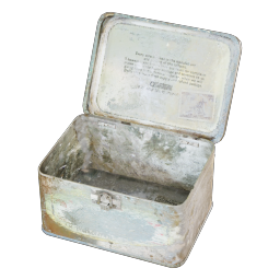 Old iron tin