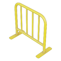 Worn Street Barrier Fence 1m