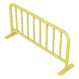 Worn Street Barrier Fence 2m