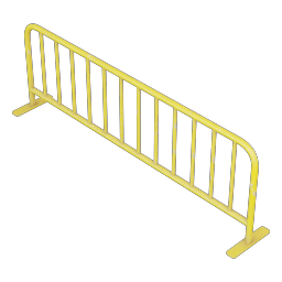 Worn Street Barrier Fence 3m