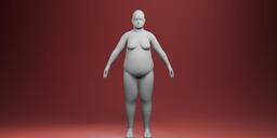 RealisticFatFemaleBaseMesh