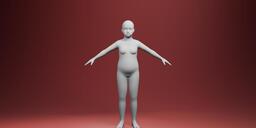 RealisticFatGirlBaseMesh