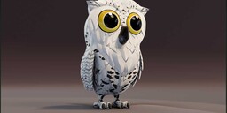 Cartoon Snowy Owl — Animated