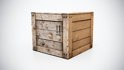 001 - Weathered Wooden Shipping Crate