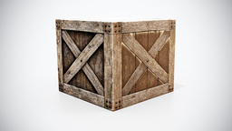 002 - X-Braced Wooden Cargo Crate
