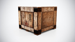 007 - Heavy-Duty Wooden Transport Crate