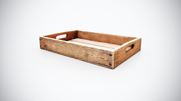 020 - Shallow Wooden Carry Tray
