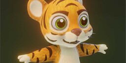 Cartoon Tiger — Animated