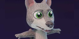 Cartoon Wolf — Animated