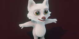 Cartoon Arctic Fox — Animated