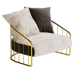 CHARLESTON Fabric armchair