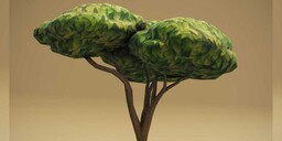 Cartoon Acacia Tree