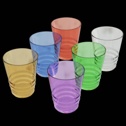 Tinted Glass Cups