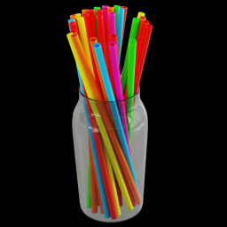 Vase with Straws