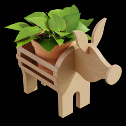 Pig Flower Pot Holder