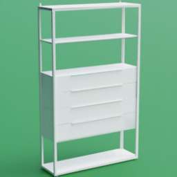 ikea_shelf_fjalkinge_4_drawers_118x35x193_white_steel