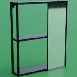ikea_wall_unit_enhet_mirror_60x17x75_black