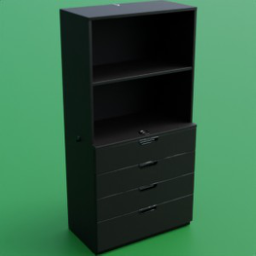 ikea_office furniture_galant_drawers_shelves_80x160_black