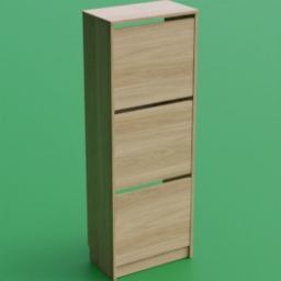 ikea_shoe_cabinet_bissa_3_compartments_49x28x135_oak