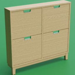 ikea_shoe_cabinet_stall_4_compartments_96x17x90_oak