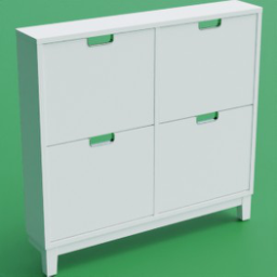 ikea_shoe_cabinet_stall_4_compartments_96x17x90_white