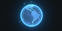 Hologram Earth Animated 01