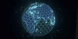 Hologram Earth Animated 05
