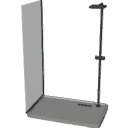 BA19_Shower_Tray_1_Glass_Panel_Showerhead