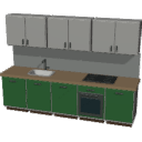 KI01_Kitchen_Run_Sink_Cooktop_Wall_Cabinets