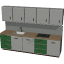 KI13_Straight_Kitchen_Drawers_Wall_Cabinets