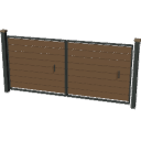 OD32_Slatted_Driveway_Gate