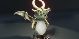 Cartoon Adamantine Dragon - Animated