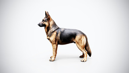 German Shepherd Rigged