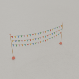Bunting poles