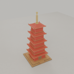 Red pagoda