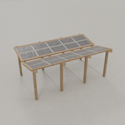 Solar carport, butterfly