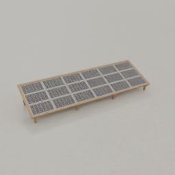 Solar tables, ground mount