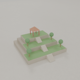 Terraced garden